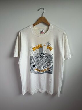 1992 Mexico By Night Spring Break White T-Shirt